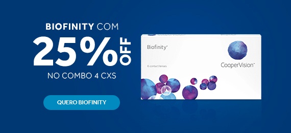Mais saúde visual com as lentes Biofinity.
